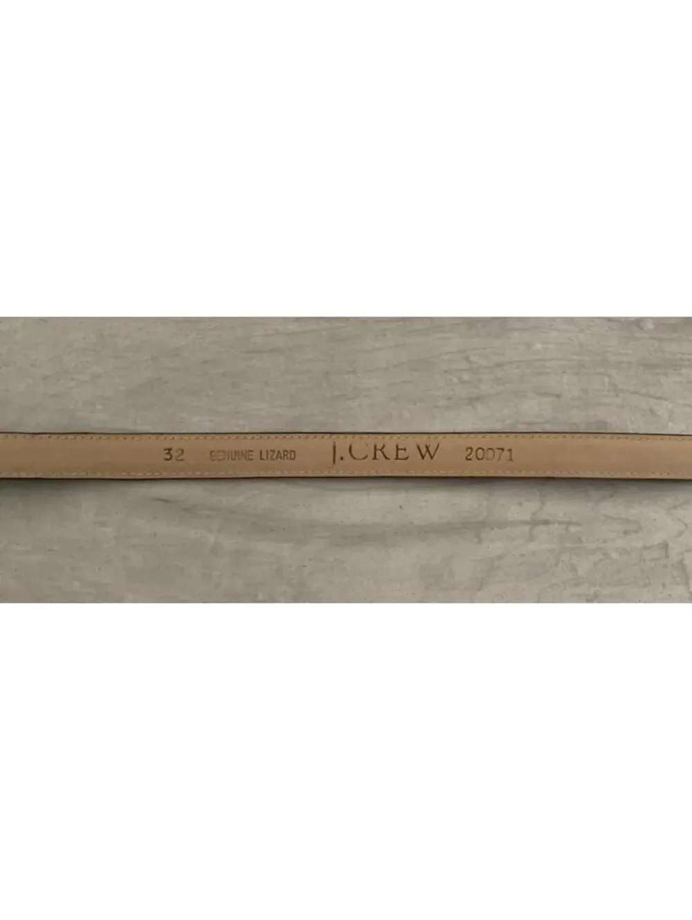 Ladies J Crew Genuine Lizard Brown Belt Vintage Made In Spain Size 32 - Picture 5 of 10